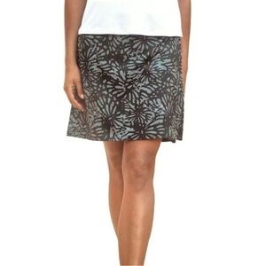 RipSkirt Hawaii wrap skirt Shibori Butterfly Charcoal Grey Black Active Wear XL